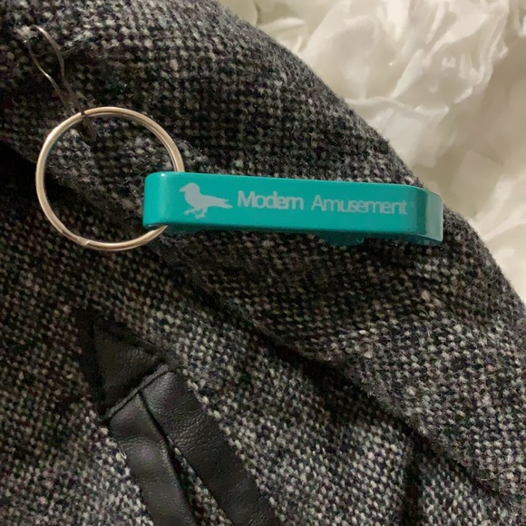 Modern Amusement Wool Snap Up Radecliff Varsity Women’s Jacket Black Sz S - Picture 7 of 8